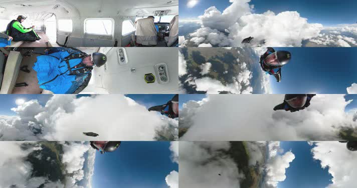 N0162-4K高空翼装飞行全景视频 (