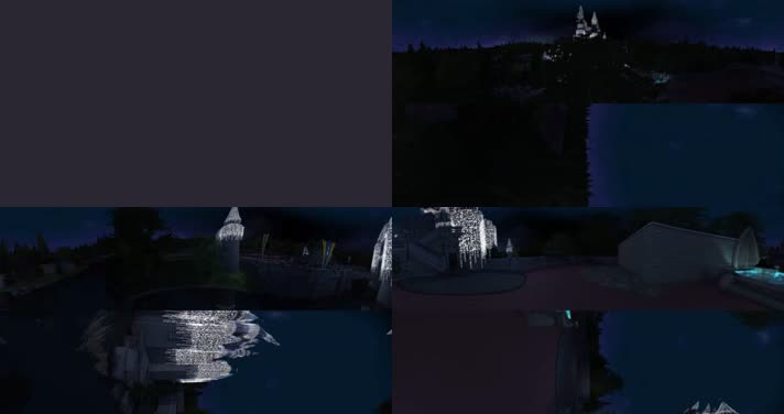 N0121-4K飞跃迪士尼城堡全景视频精