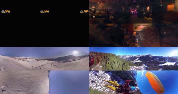 N0361-4K旅行漂流跳伞全景视频