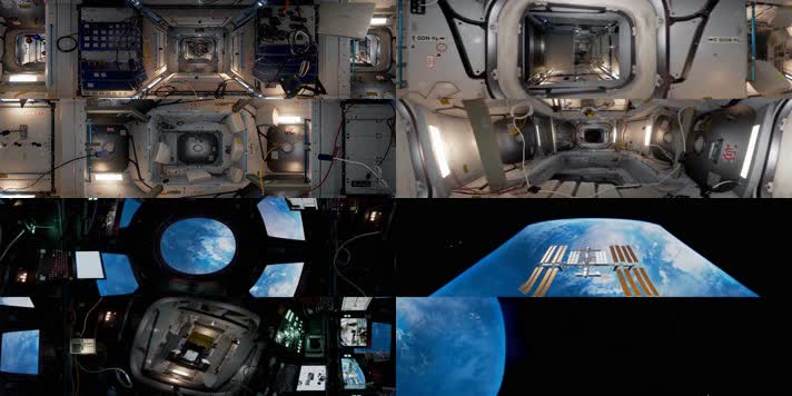 N0569-4K宇宙空间站全景视频精品
