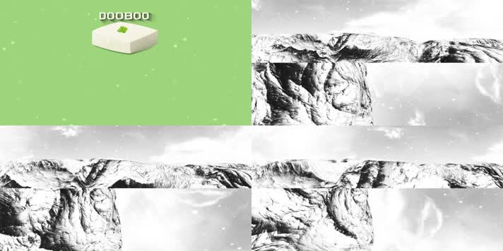 N0520-4K雪山下雪全景视频