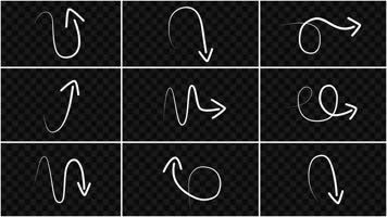 18款4K漫画卡通箭头