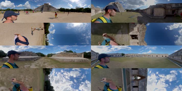 N0710-6K墨西哥玛雅神庙全景视频