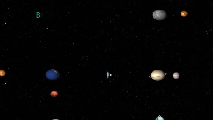 N0942-宇宙太阳系全景视频