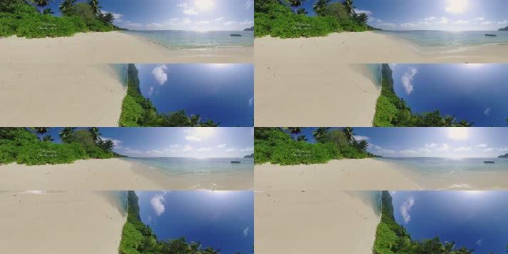 N0748-8K大海沙滩海浪全景视频