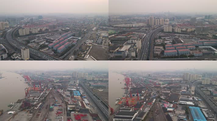 上海宝山区全景4K航拍（60帧）