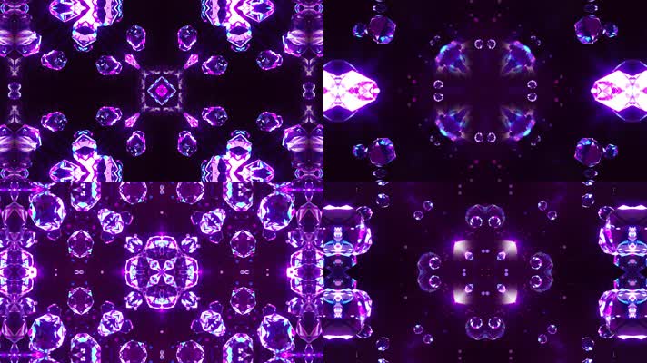 钻石水晶万花筒变幻舞台背景