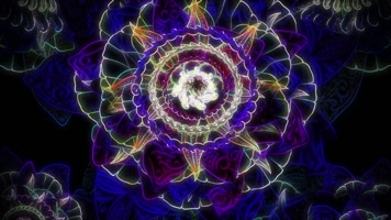 全息粒子花朵背景