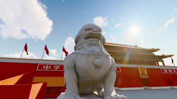 北京天安门太阳升起视频素材