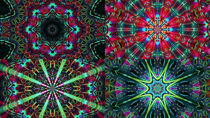 万花筒闪烁舞台背景