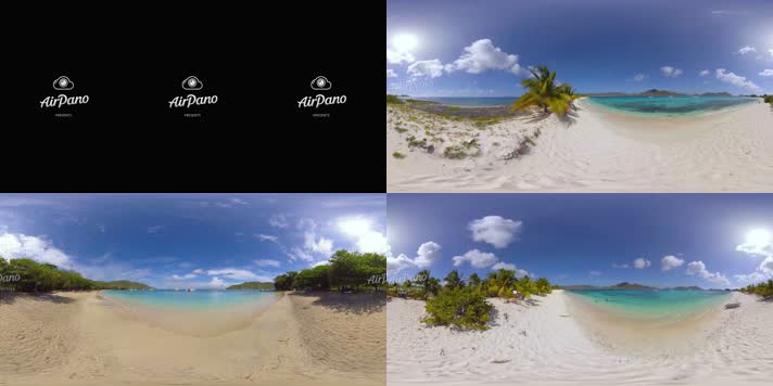 N0804-8K加勒比海唯美沙滩全景视频