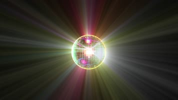 4k循环Disco闪光球