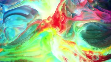 五彩水墨颜料流动背景