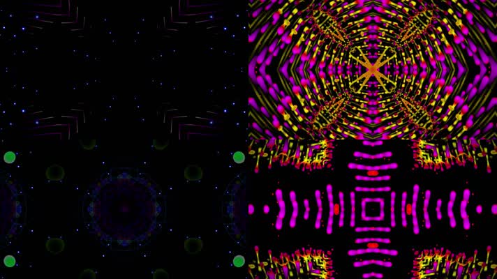 粒子线条节奏vj舞台背景