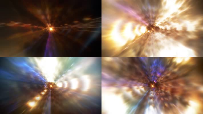 金色光线时空穿梭背景