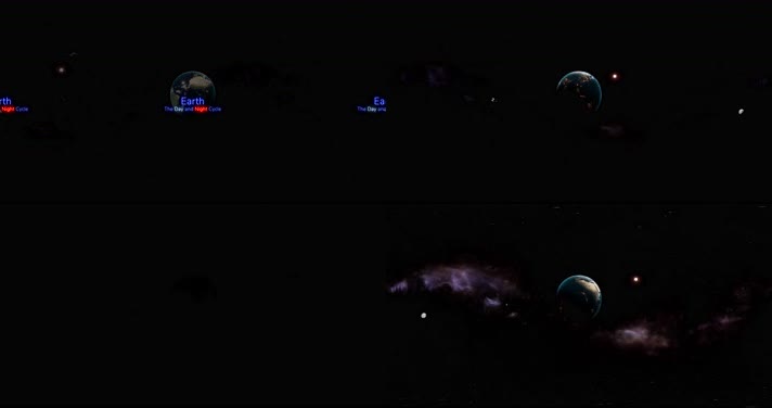 N0886-8K宇宙中的地球全景视频