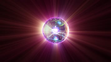 4k循环Disco闪光球