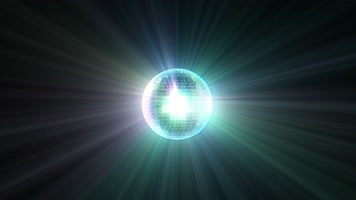 4k循环Disco闪光球