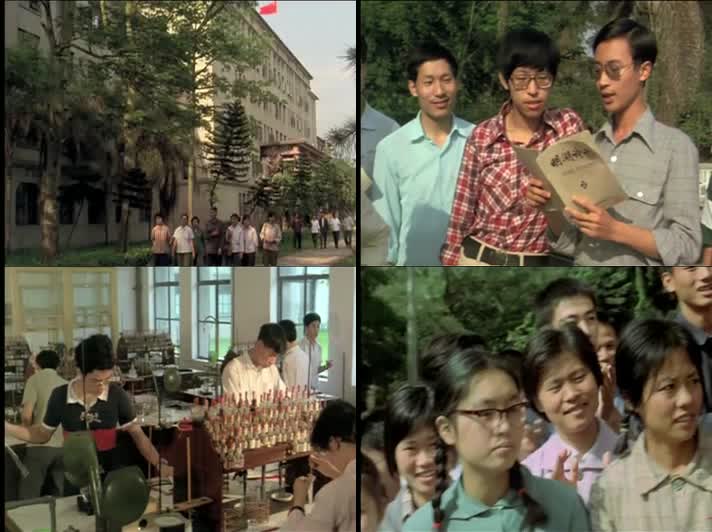 80年代中国大学里的学生历史影像视频2