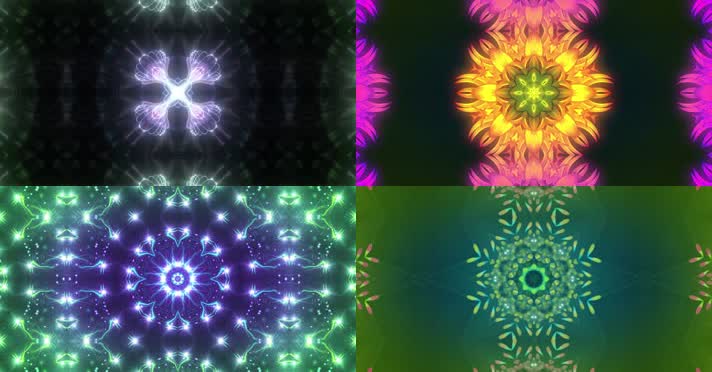 万花筒小屋VJ背景舞台背景