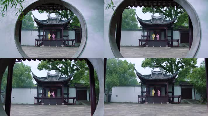 戏曲 昆曲 采风 旅游 古城 拍照 湖心