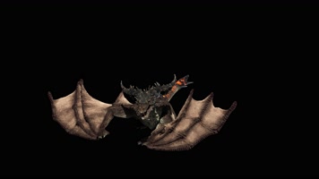 西方龙火龙合成素材