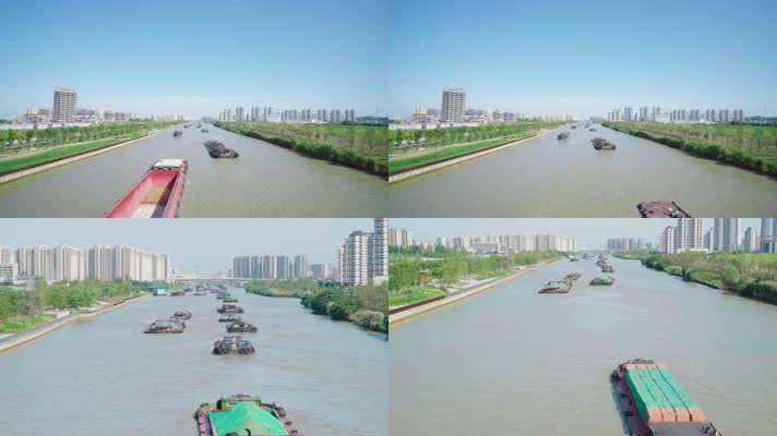 4k实拍-京杭大运河-苏州段