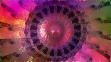 抽象几何色彩舞台背景