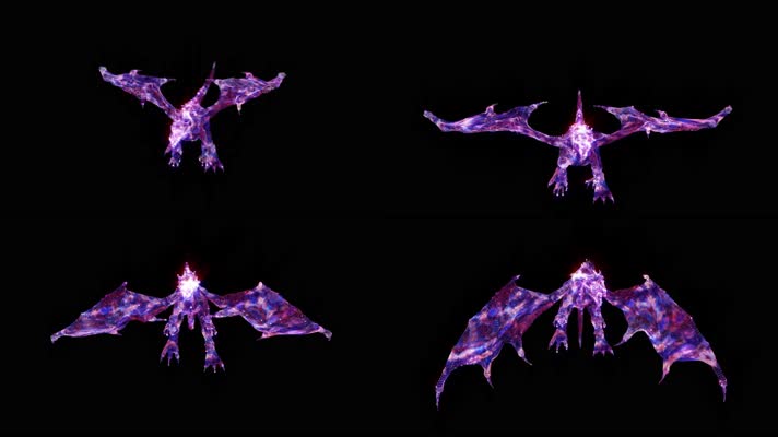 粒子龙合成素材