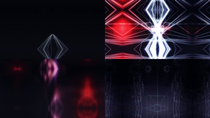 炫酷动感炫彩推进舞台背景