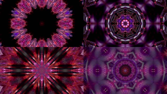 节奏光线线条万花筒vj舞台背景