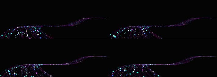 4k粒子河流舞台背景