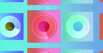 卡通循环LED背景舞台背景