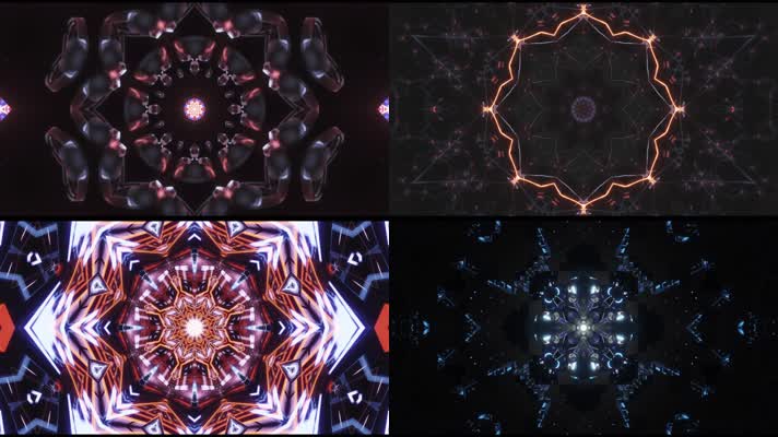 炫酷动感炫彩推进舞台背景