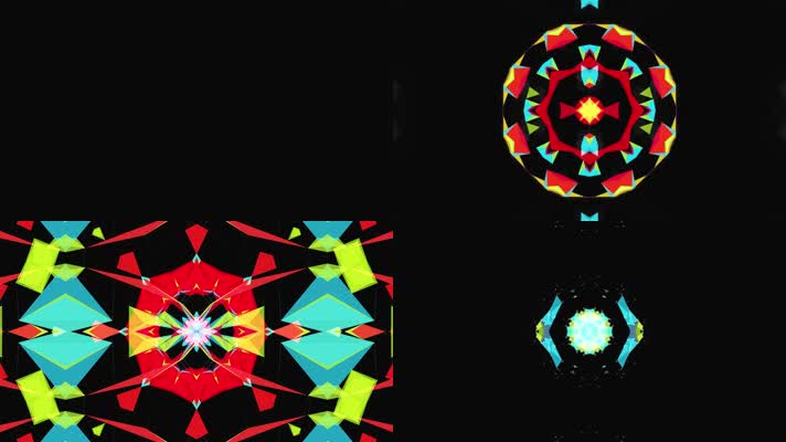 炫酷几何钻石舞台背景