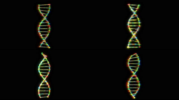 4K高科技线条DNA双螺旋