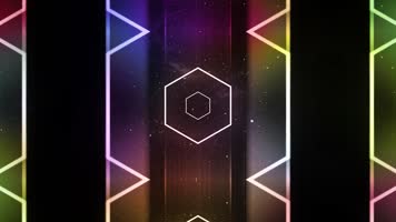 炫酷动感炫彩推进舞台背景