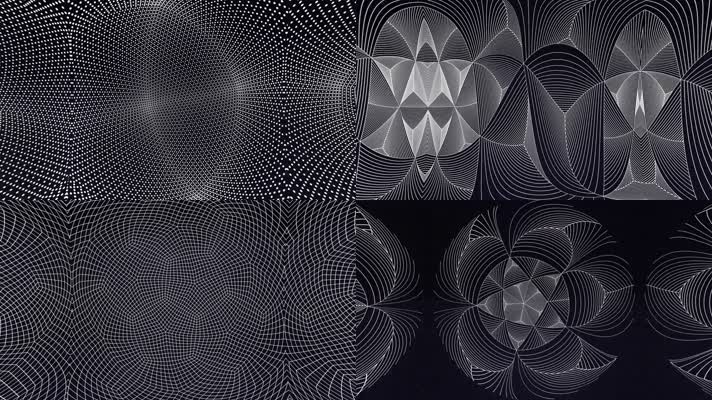 时尚黑白线条欧美说唱舞台舞台背景