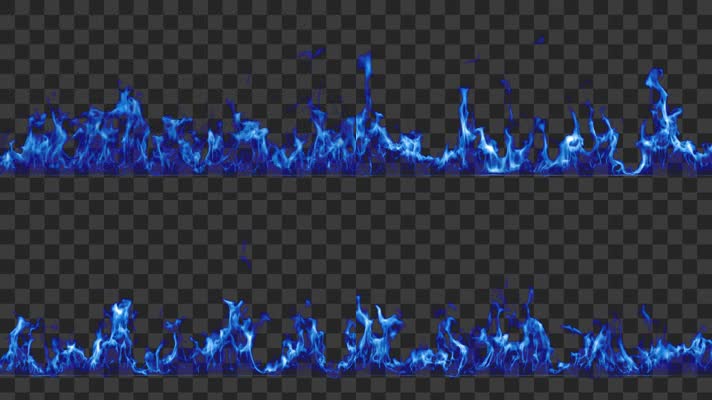 蓝色火焰-alpha通道