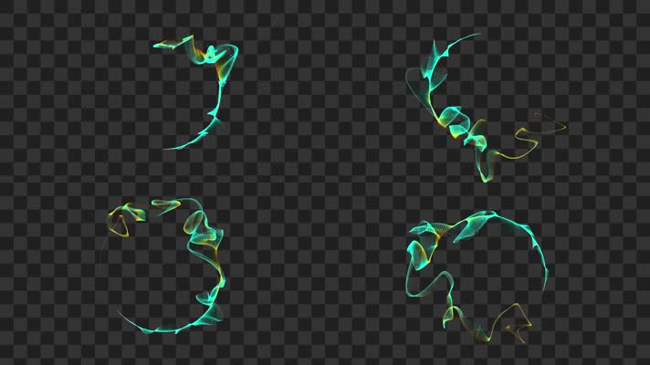 彩色缠绕粒子-alpha通道