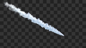 烟雾尾迹-alpha通道