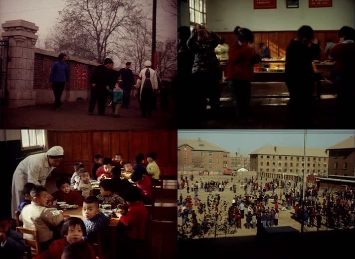60年代的保育院幼儿园影像视频