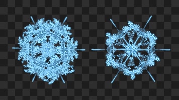 蓝色雪花-alpha通道