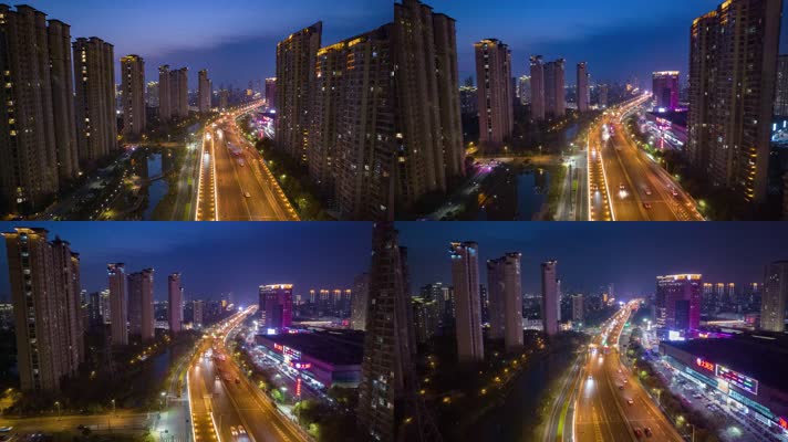 城市高架-穿梭夜景延时