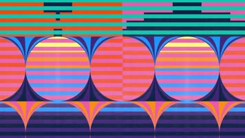 卡通图形图案变幻背景素材