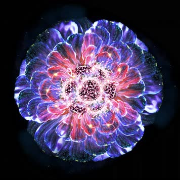 花朵不断盛开舞台背景