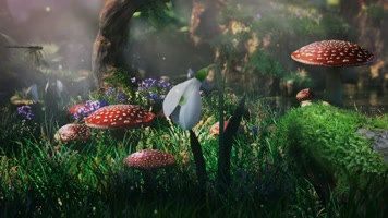 奇幻仙境森林背景