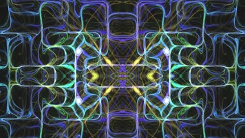 几何线条分形波动