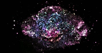 粒子花朵舞台背景 粒子花朵舞台背景