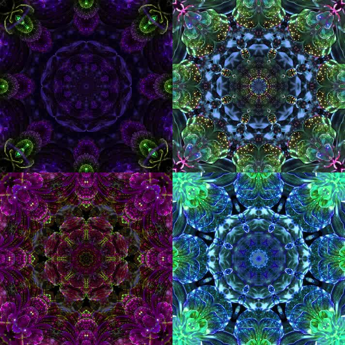 中国风舞台花纹万花筒